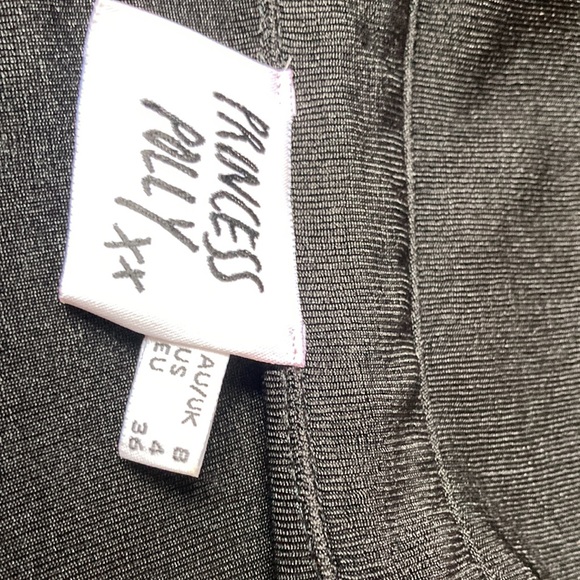 Short sleeve black snap button down shirt - Picture 2 of 3